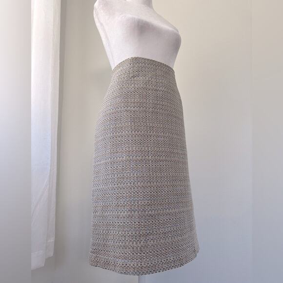 Liz Claiborne Villager Tan & Black Textured Pencil Skirt - Picture 6 of 9